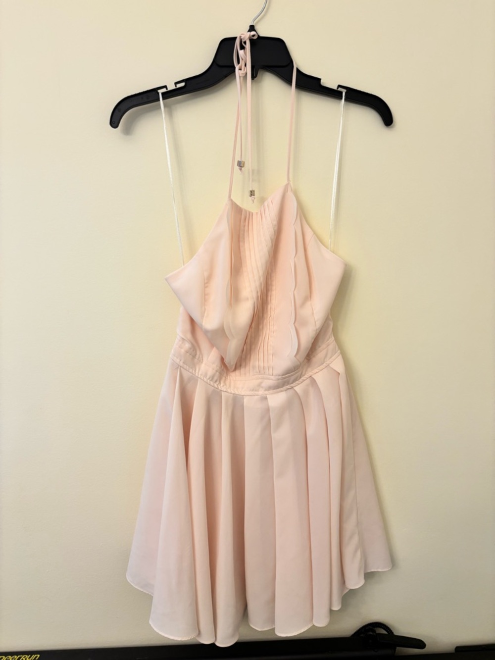 Double Zero Blush Pink Pleated Mini Dress